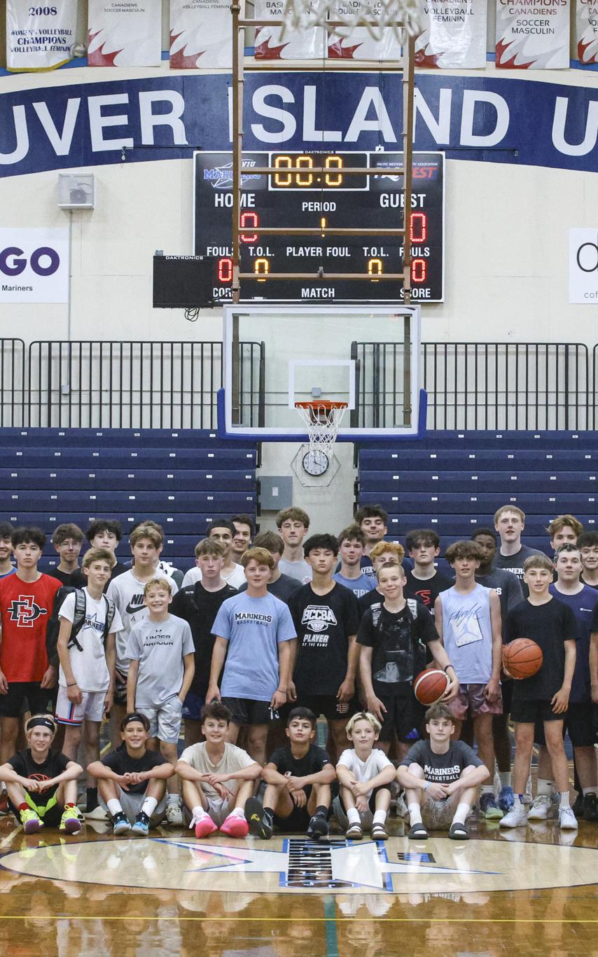 Boys basketball camp at the VIU Gym